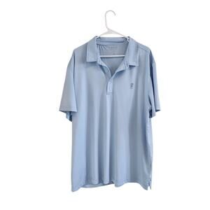 IZOD Golf Short Sleeve Stretch Polo Shirt Collared Pullover Blue Size  XXL